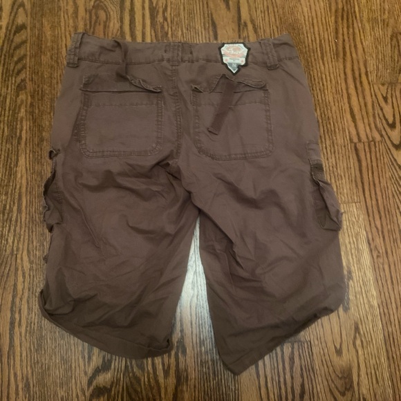 Vintage Brown Grunge Cargo Shorts by Department of Peace Sz 5 - Picture 3 of 3